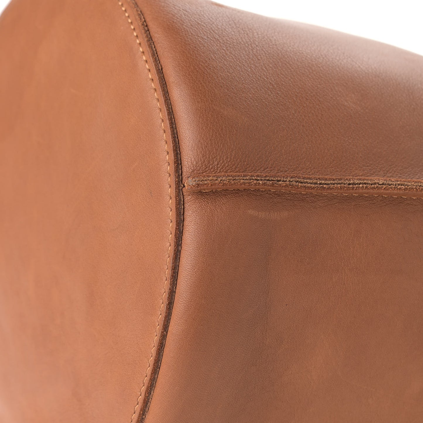 Smooth Calfskin Big Bucket Bag Tan