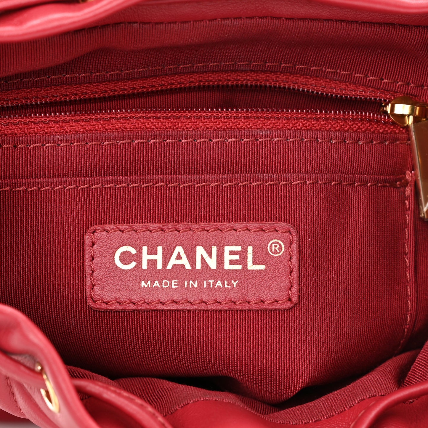 Calfskin Quilted Mini Urban Spirit Backpack Red