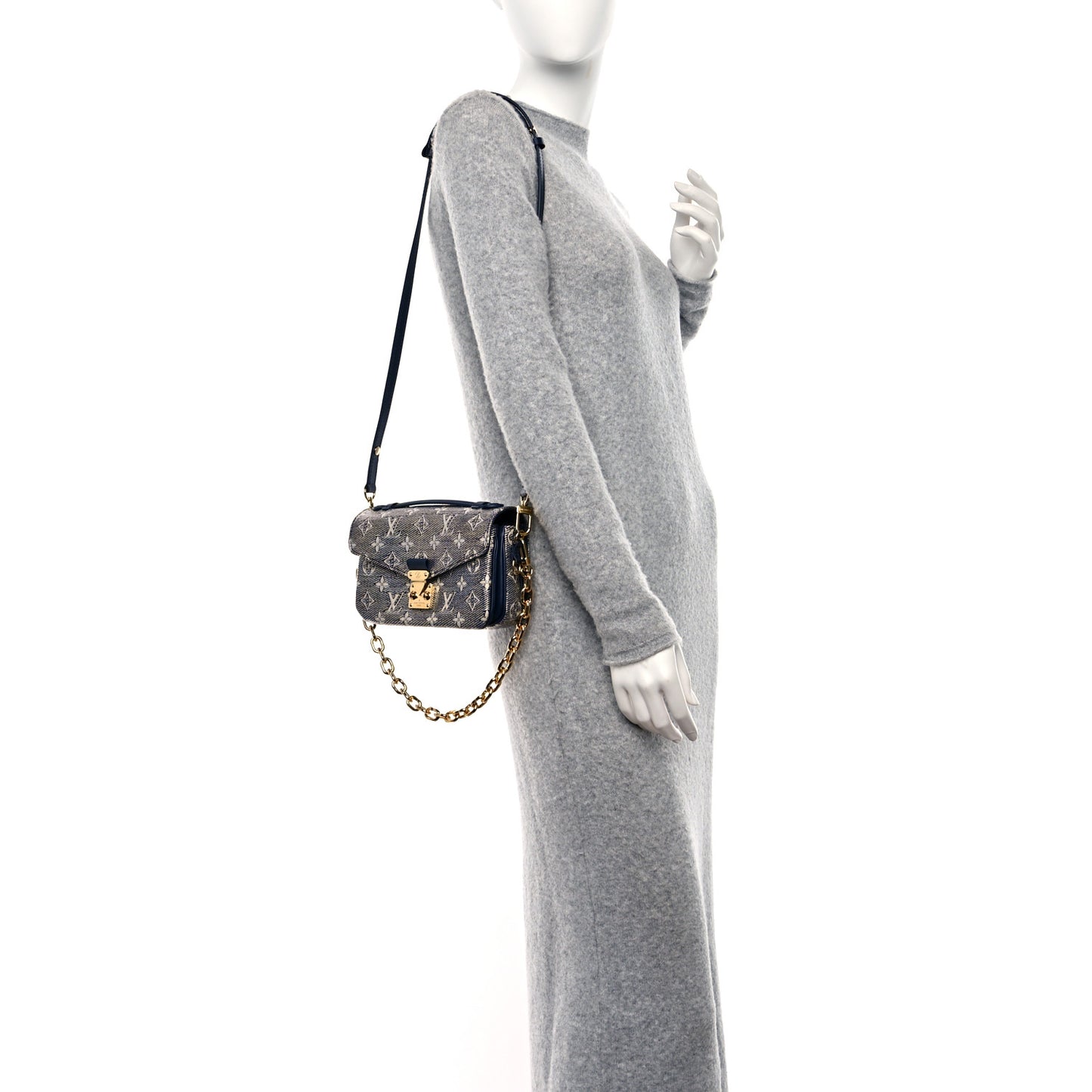 Monoglam Pochette Metis East West Blue