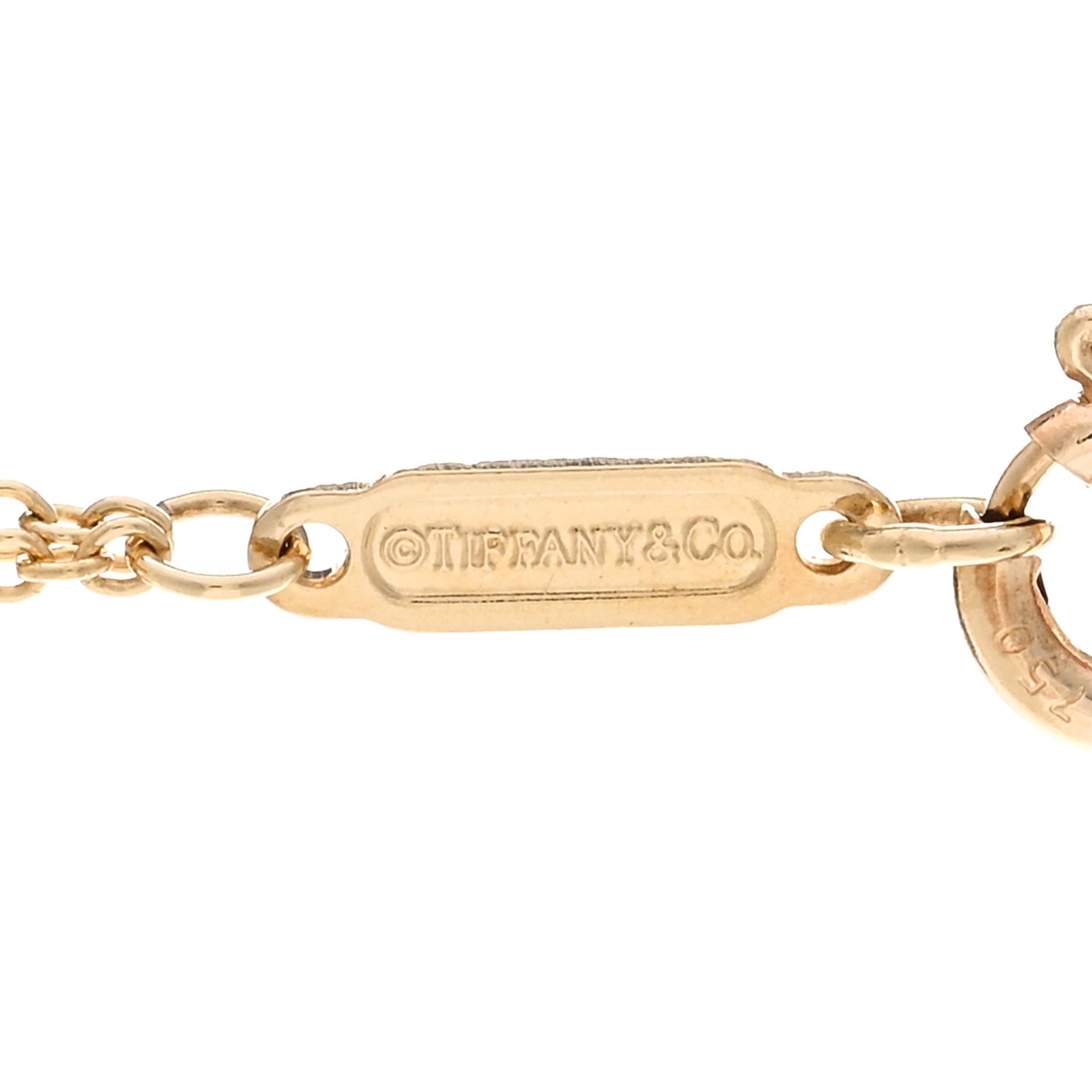 18K Yellow Gold Infinity Double Chain Pendant Necklace