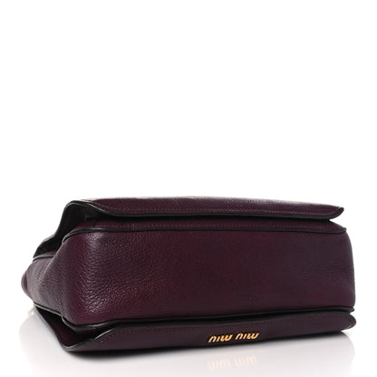 Miu Miu Goatskin Madras Shopping Tote Astrale Rosa 4 of 13