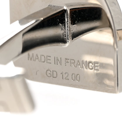Hermes Palladium Manchette Horse Cufflinks Silver 6 of 7