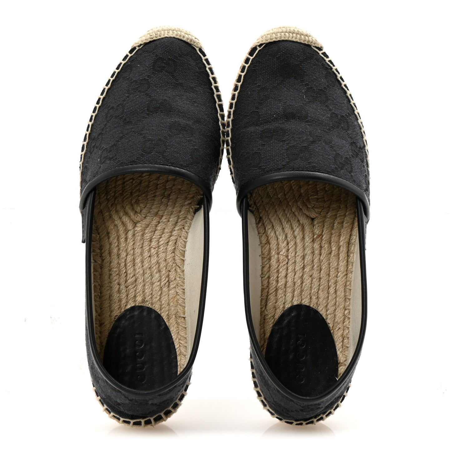 Monogram Espadrilles 37.5 Black