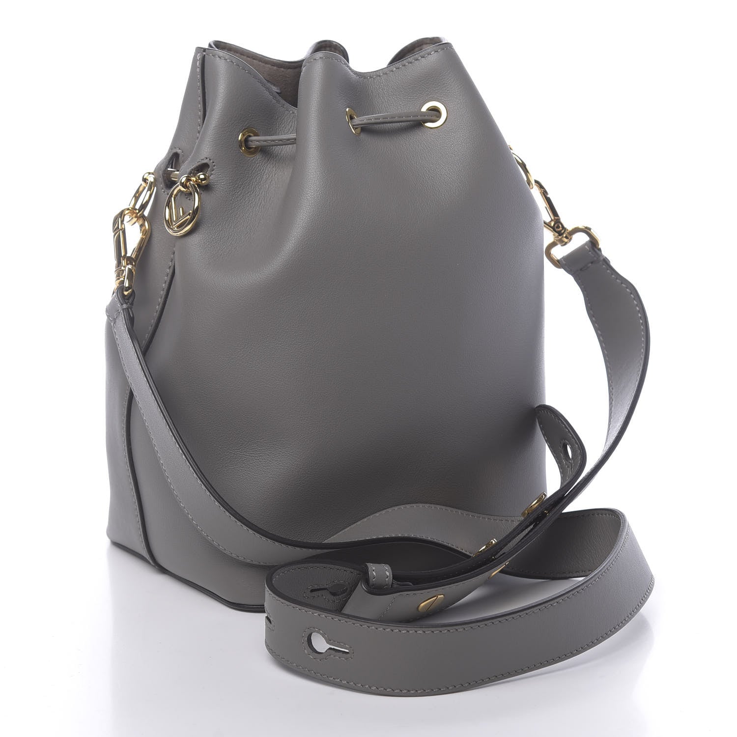 Fendi Vitello Grace Matte F is Fendi Grande Mon Tresor Bucket Bag Argilla 3 of 10
