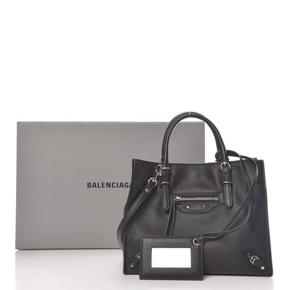 Balenciaga Calfskin Papier Mini A4 Zip Around Tote Black 11 of 11