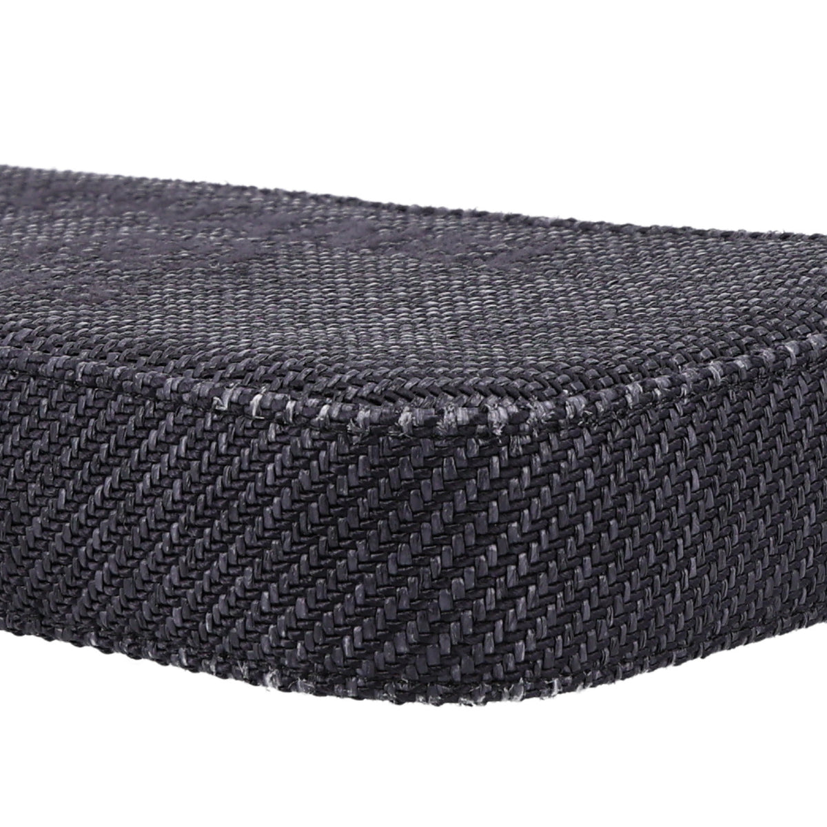 Lurex Straw Small Deauville Clutch With Chain Black