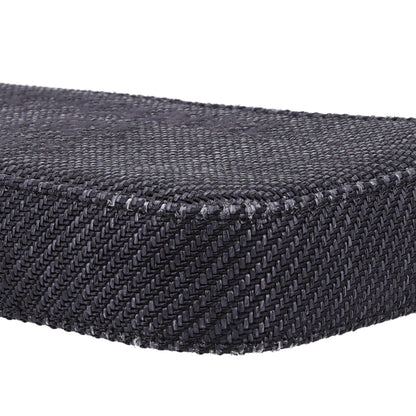 Chanel Lurex Straw Small Deauville Clutch With Chain Black 10 of 11