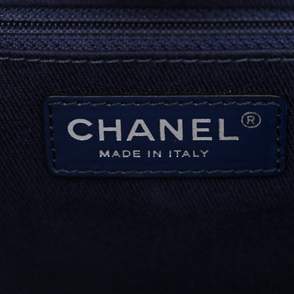 Chanel Calfskin Sequin Medium Deauville Tote Blue Multicolor 6 of 10