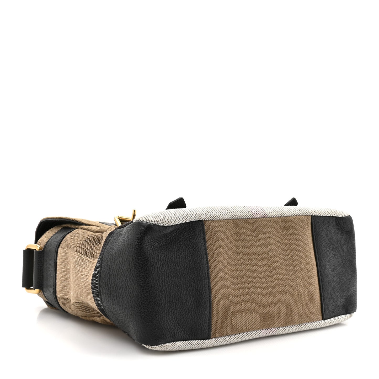 Canvas Mega Check Small Baildon Messenger Bag Black