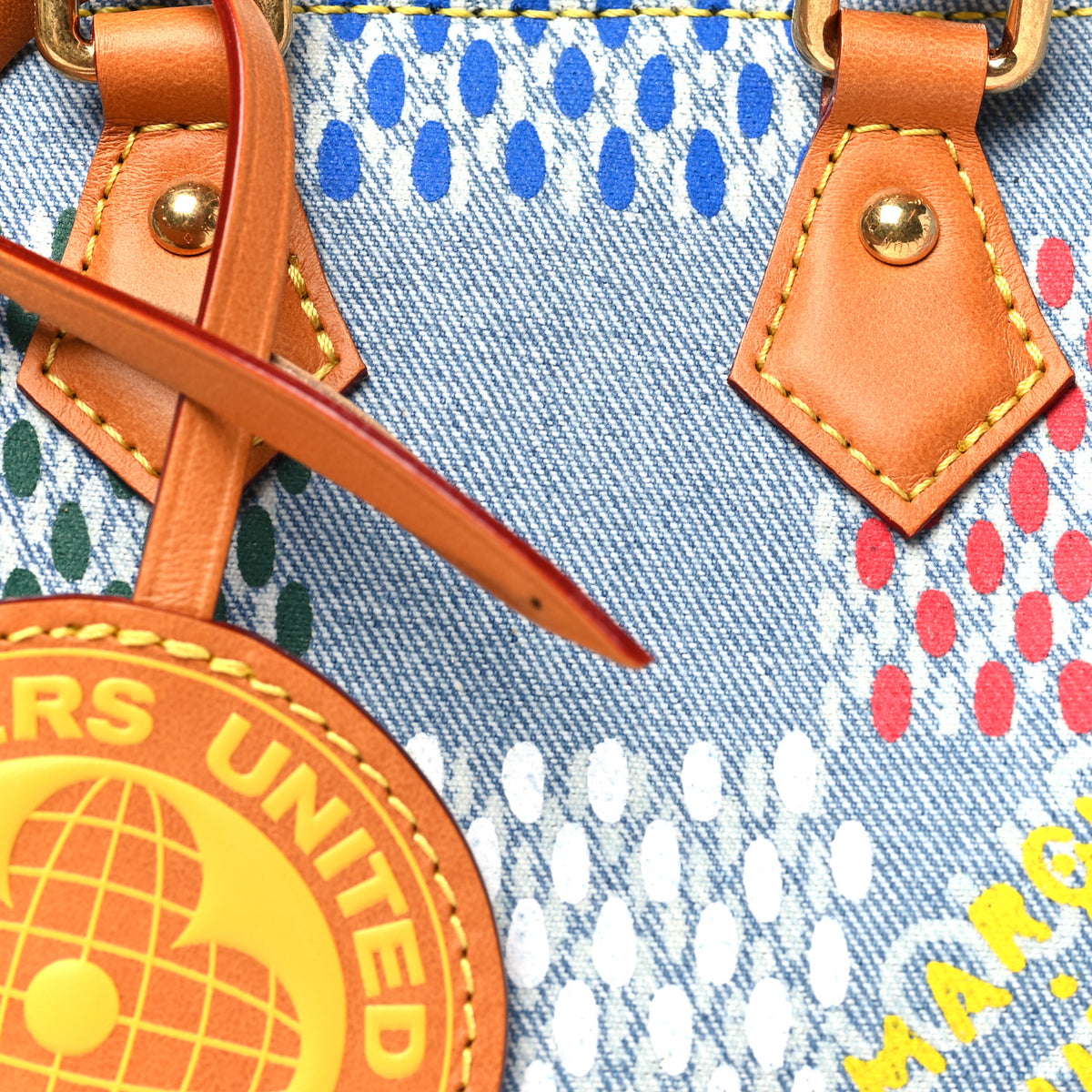 Louis Vuitton LV Vers Damier Denim Speedy Bandouliere 18 Multicolor 7 of 10
