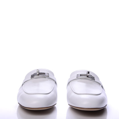 Hermes Calfskin Oz Mules 39 White 5 of 15