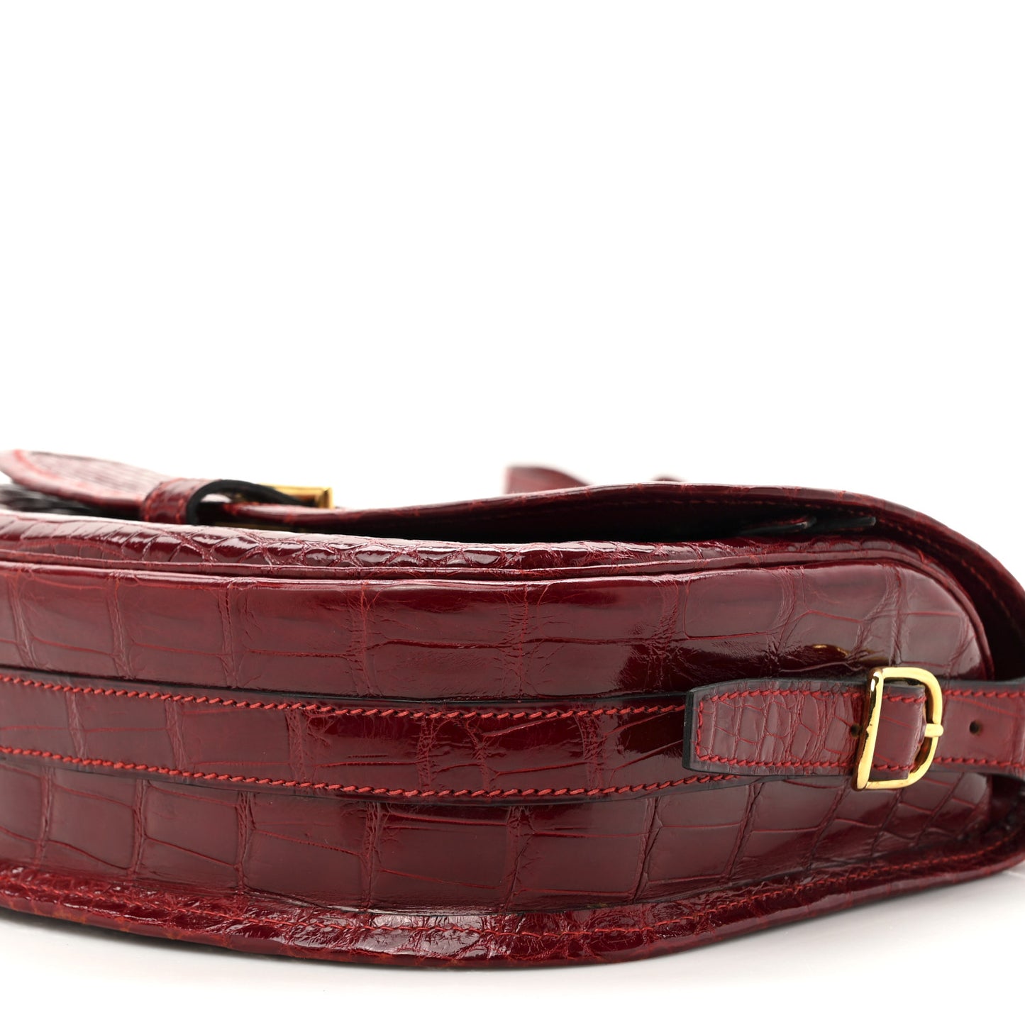 Crocodile Porosus Balle De Golf Rouge Vif