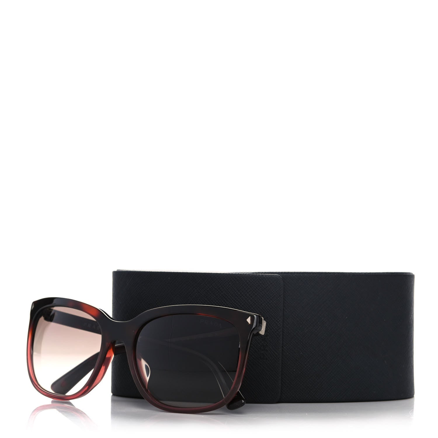 Prada Acetate Sunglasses SPR 12R Gradient Sunglasses Tortoise 8 of 8