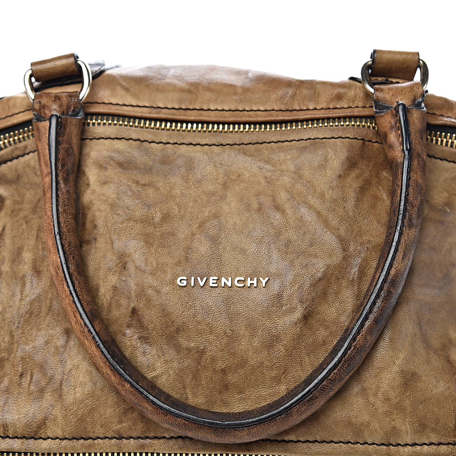 Givenchy Tumbled Sheepskin Medium Pandora Charcoal 9 of 12