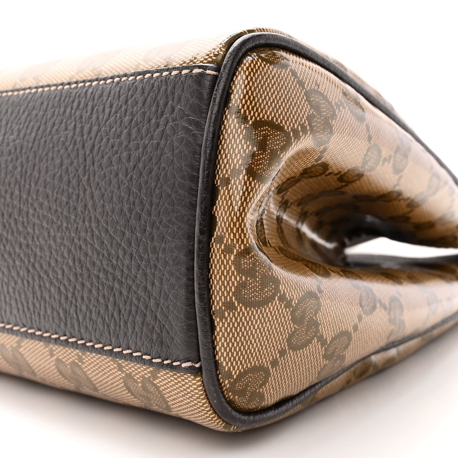 Gucci Crystal Monogram Medium Charmy Shoulder Bag Dark Brown 10 of 13