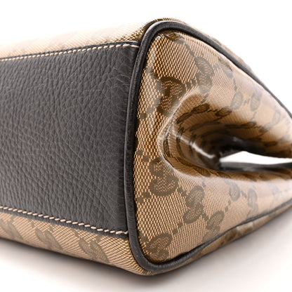 Gucci Crystal Monogram Medium Charmy Shoulder Bag Dark Brown 10 of 13