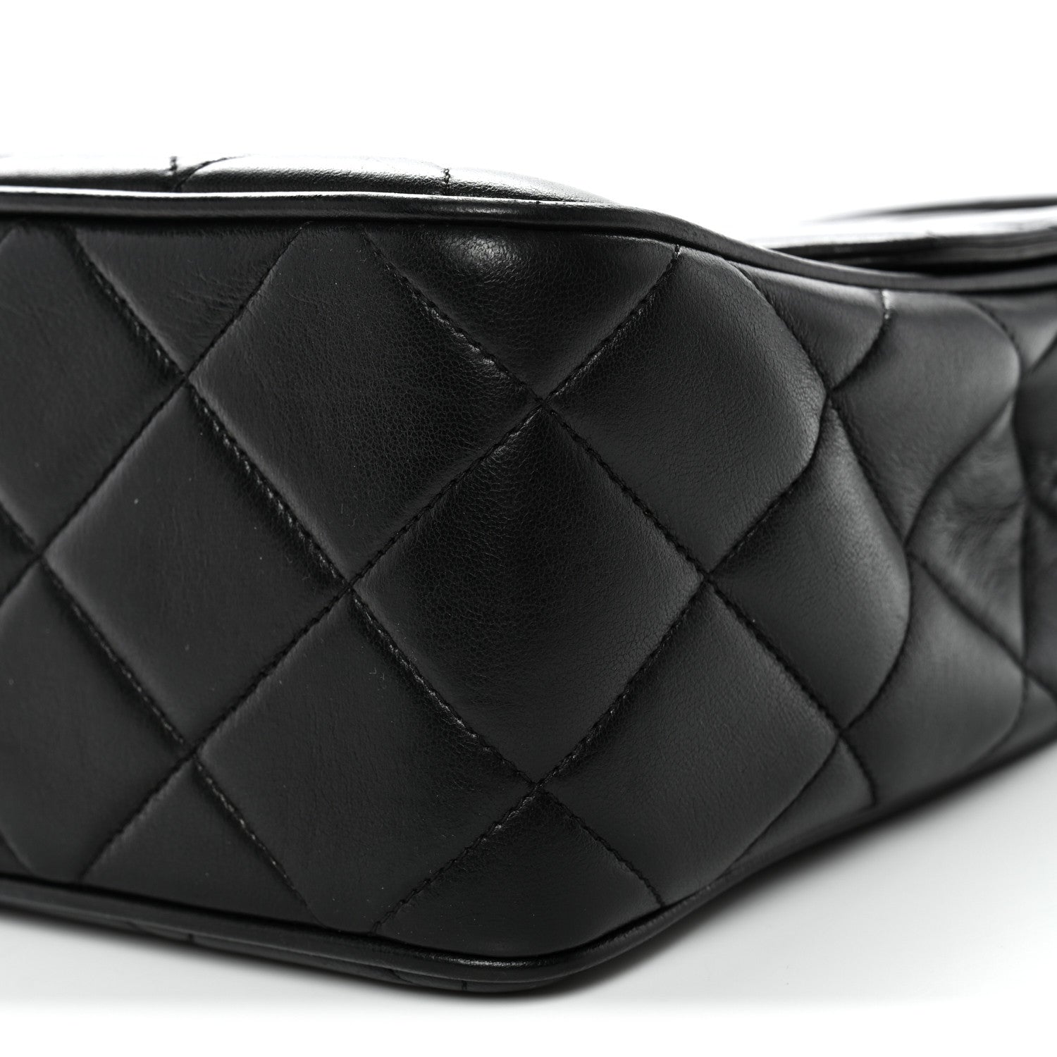 Chanel Lambskin Quilted Medium Single Flap Black 10 of 11