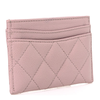 Chanel Caviar Quilted Card Holder Light Pink 3 of 8