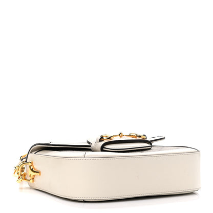Gucci GG Supreme Monogram Web Mini Horsebit 1955 Shoulder Bag Beige Mystic White 4 of 10