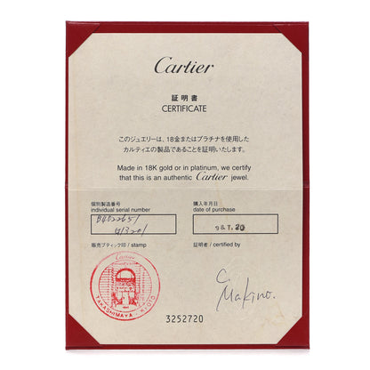 Cartier 18K White Gold 5.5mm LOVE Ring 51 5.75 5 of 5