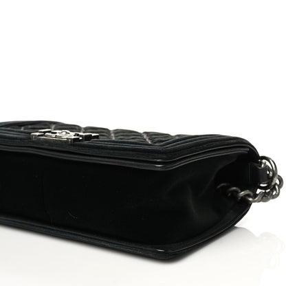Chanel Velvet Quilted Medium Boy Flap Black 5 of 8