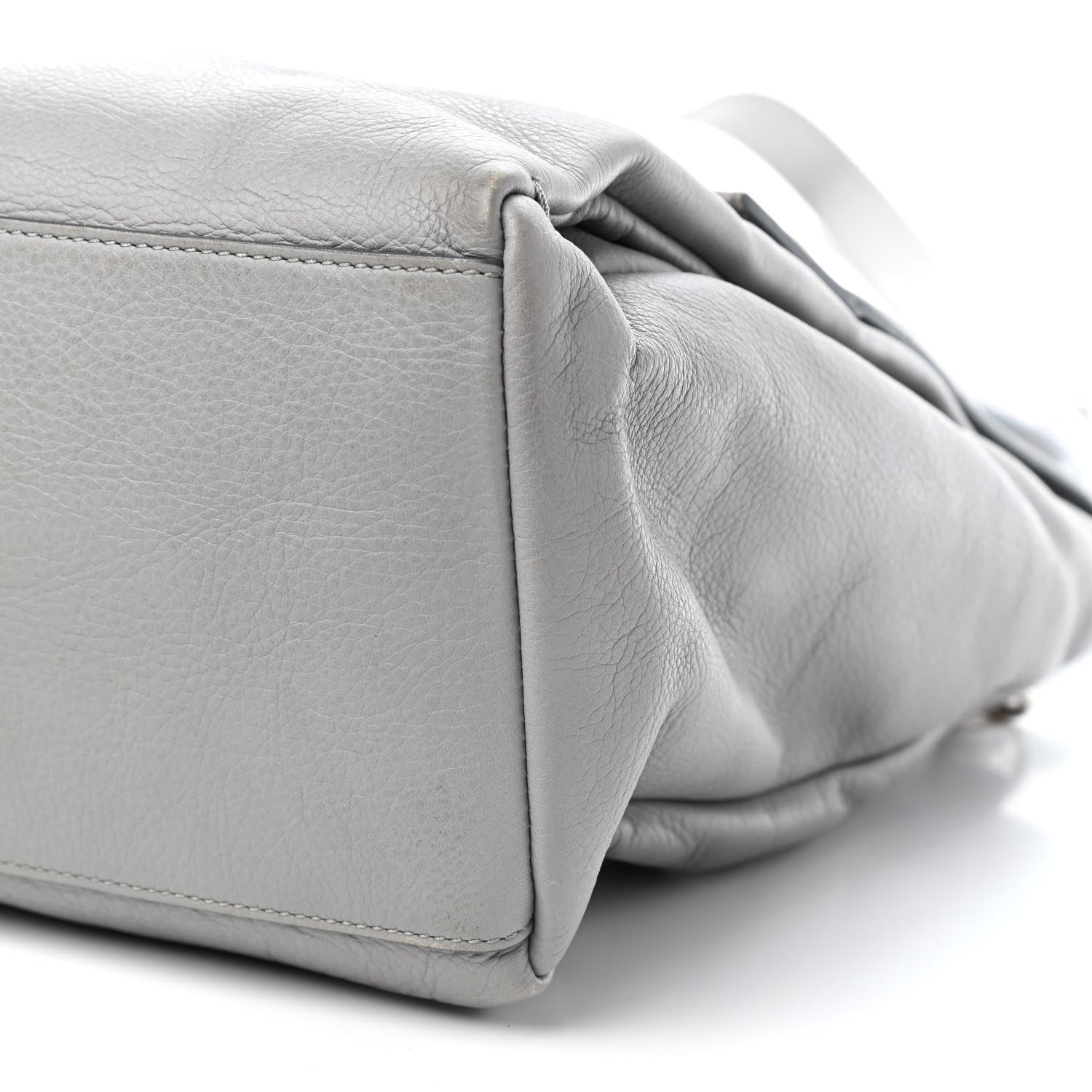 Givenchy Grained Calfskin Medium Pandora Pure Flap Bag Pearl Grey 9 of 10