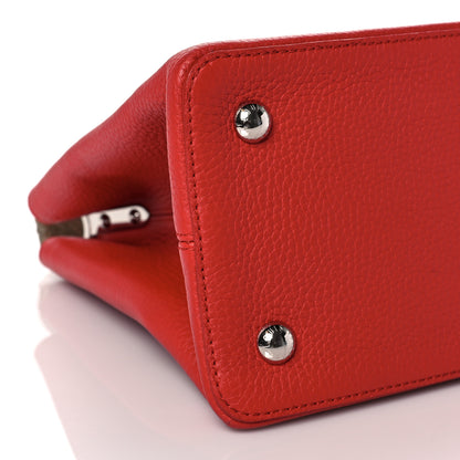 Louis Vuitton Taurillon Python Capucines MM Rubis 7 of 11