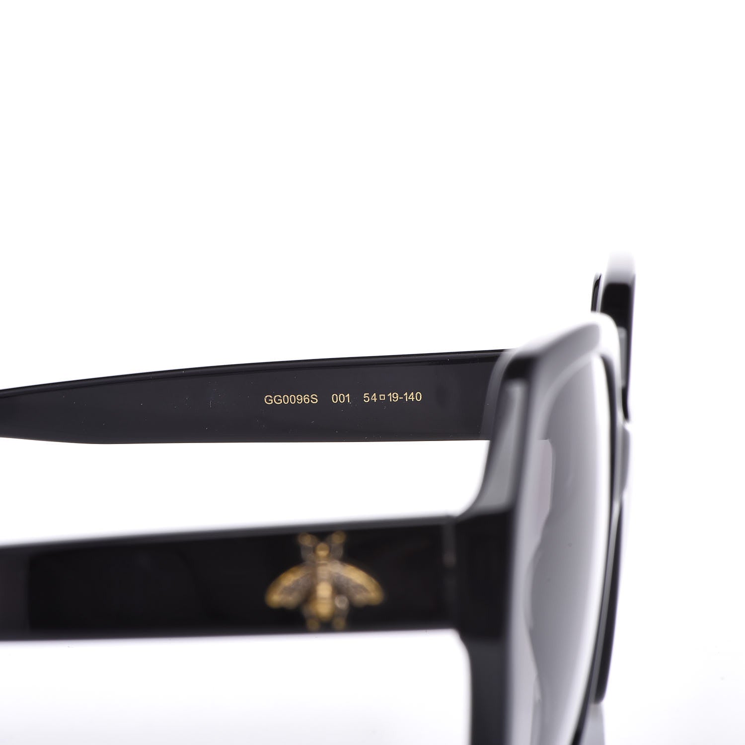 Gucci Acetate Square Frame GG0096S Sunglasses Black 6 of 6