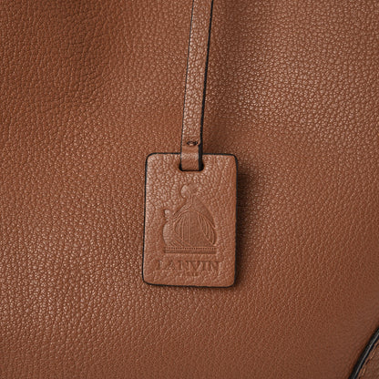 Lanvin Grained Calfskin Shopper Tote Brown 5 of 12