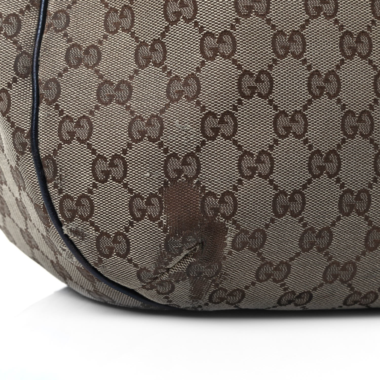 Gucci Monogram Large New Ladies Web Hobo Dark Brown 6 of 7