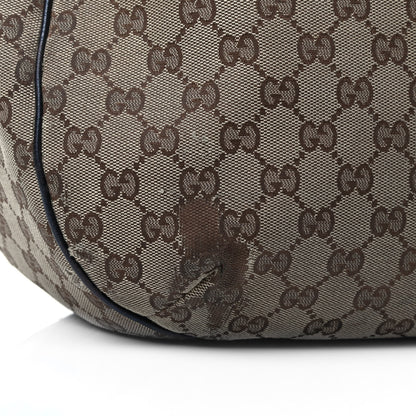 Gucci Monogram Large New Ladies Web Hobo Dark Brown 6 of 7
