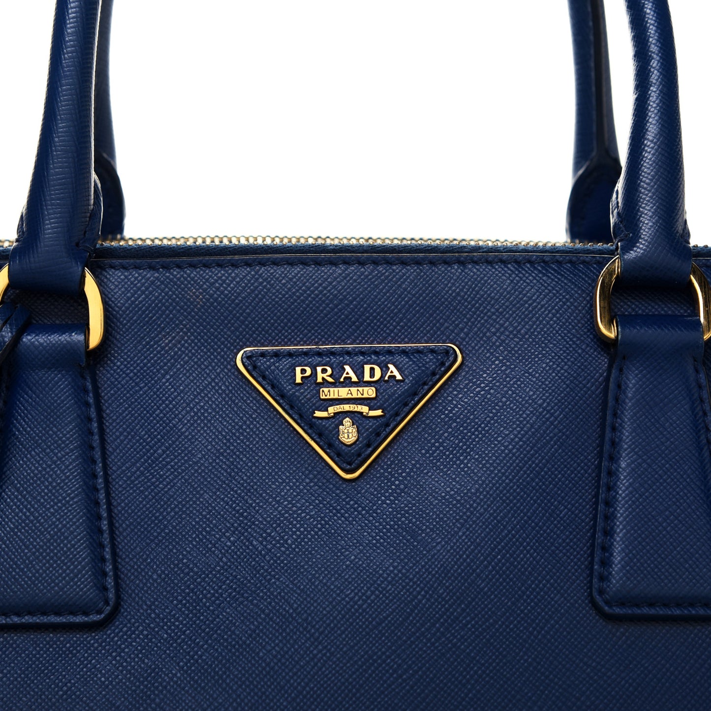 Saffiano Large Galleria Double Zip Tote Bluette