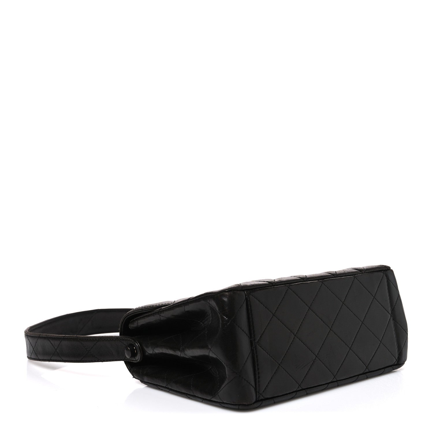 Chanel Lambskin Quilted Flap Shoulder Bag Black 4 of 12