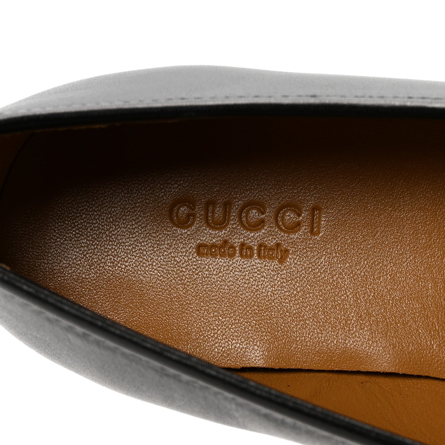 Gucci Calfskin Womens Jordaan Loafers 37 Black 8 of 10