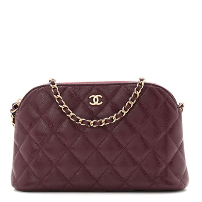 Chanel Caviar Quilted Classic Clutch With Chain Dark Burgundy 1 of 11