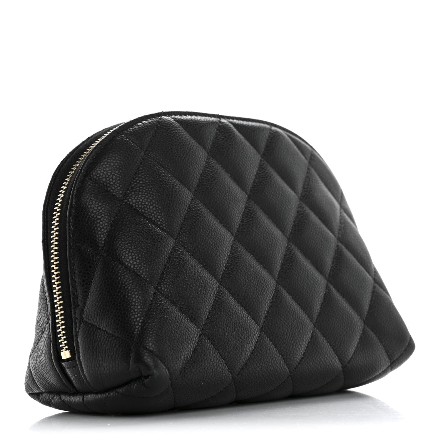 Chanel Caviar Quilted Cosmetic Case Black 3 of 10