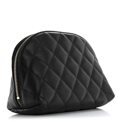 Chanel Caviar Quilted Cosmetic Case Black 3 of 10