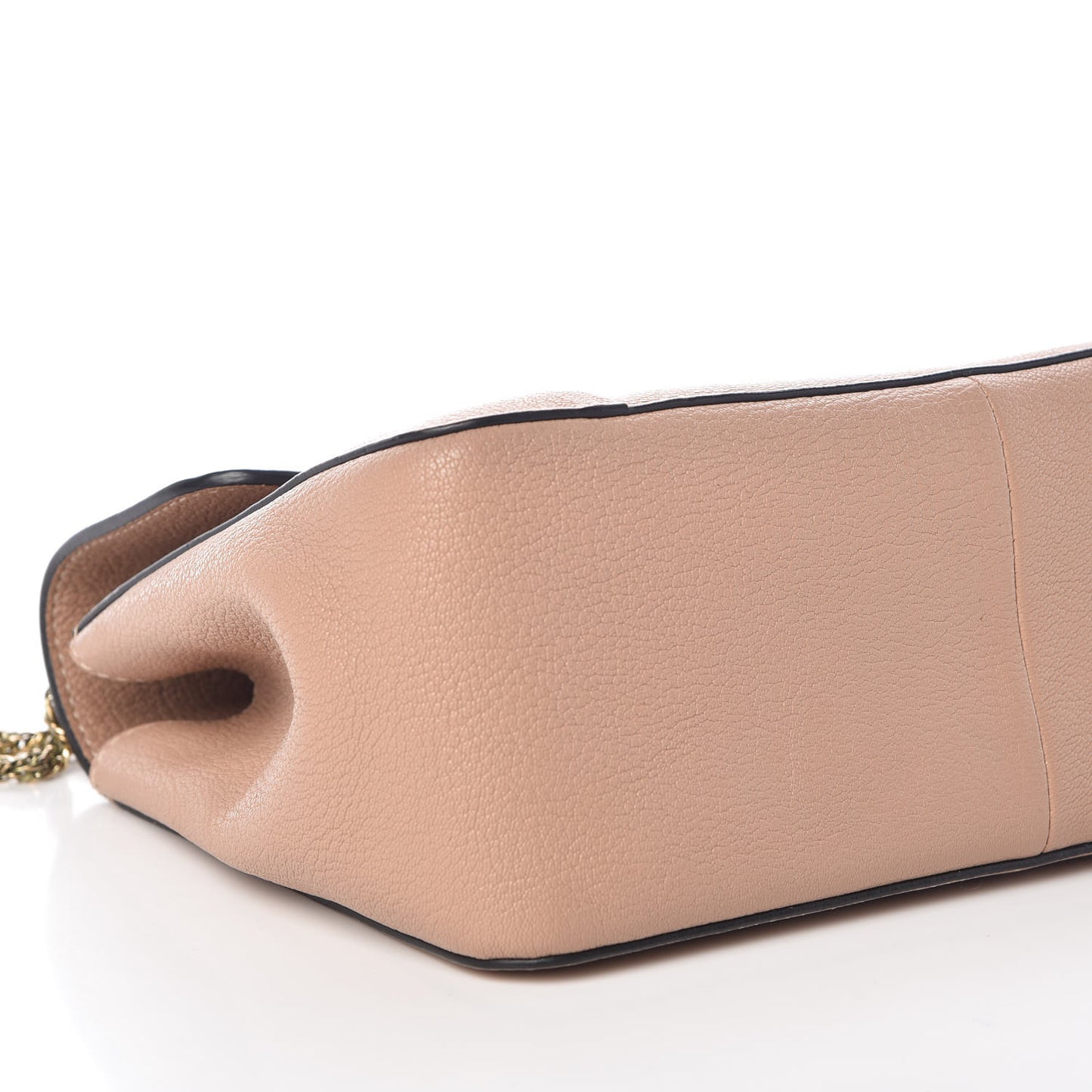 Goatskin Medium Elsie Shoulder Bag Biscotti Beige