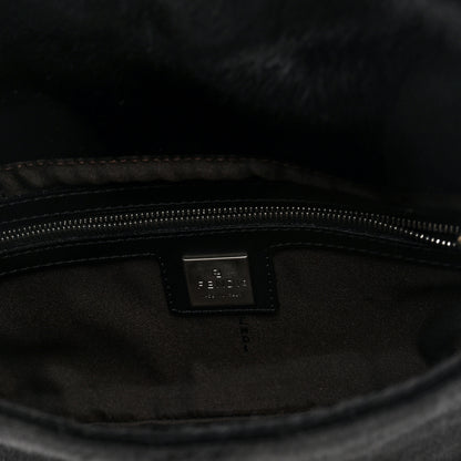 Fendi Calf Hair Baguette Black 6 of 9