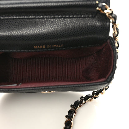 Chanel Caviar Quilted Mini Clutch With Chain Black 5 of 10