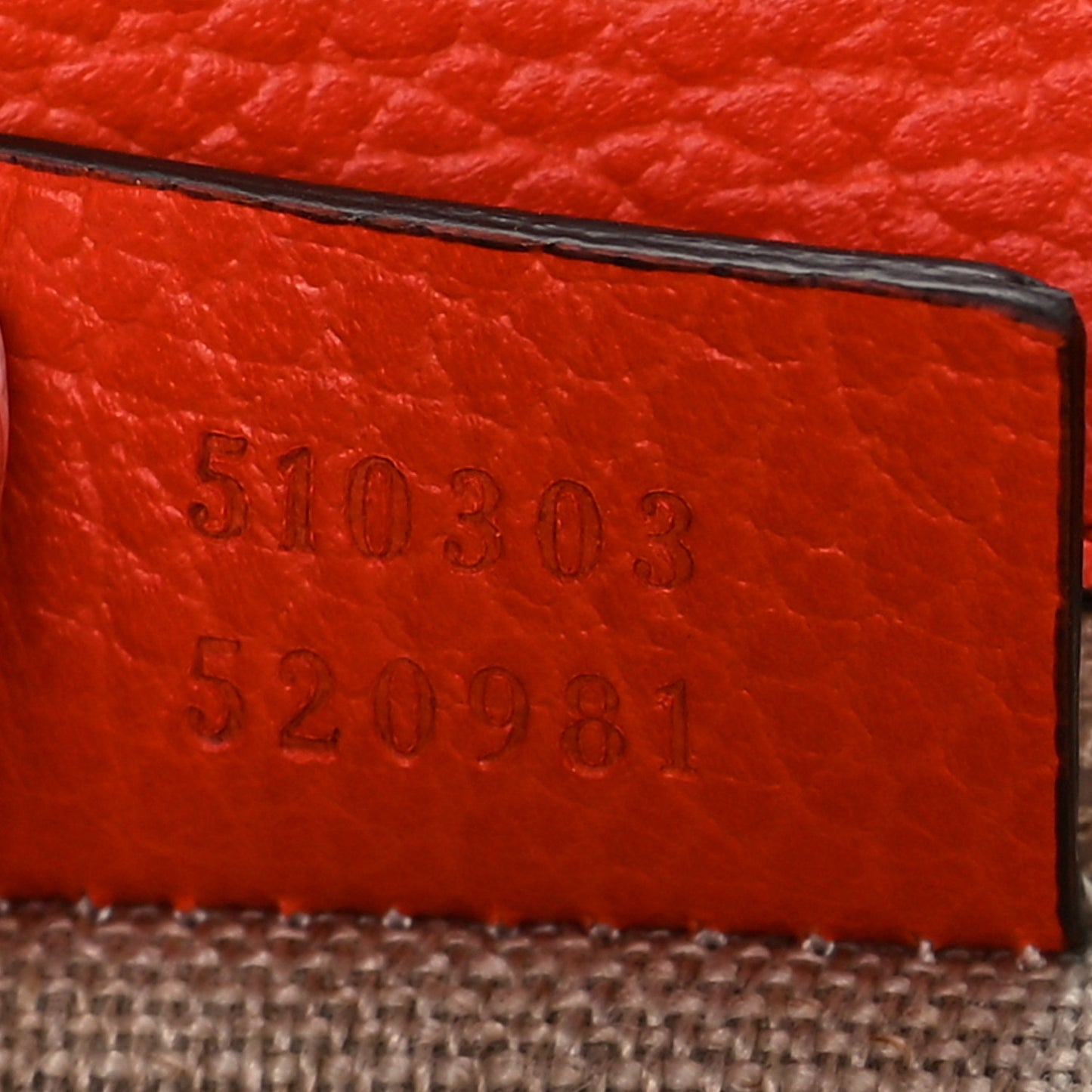 Dollar Calfskin Interlocking G Shoulder Bag Sun Orange
