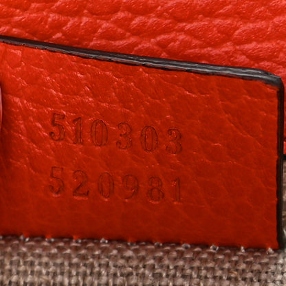 Gucci Dollar Calfskin Interlocking G Shoulder Bag Sun Orange 6 of 12