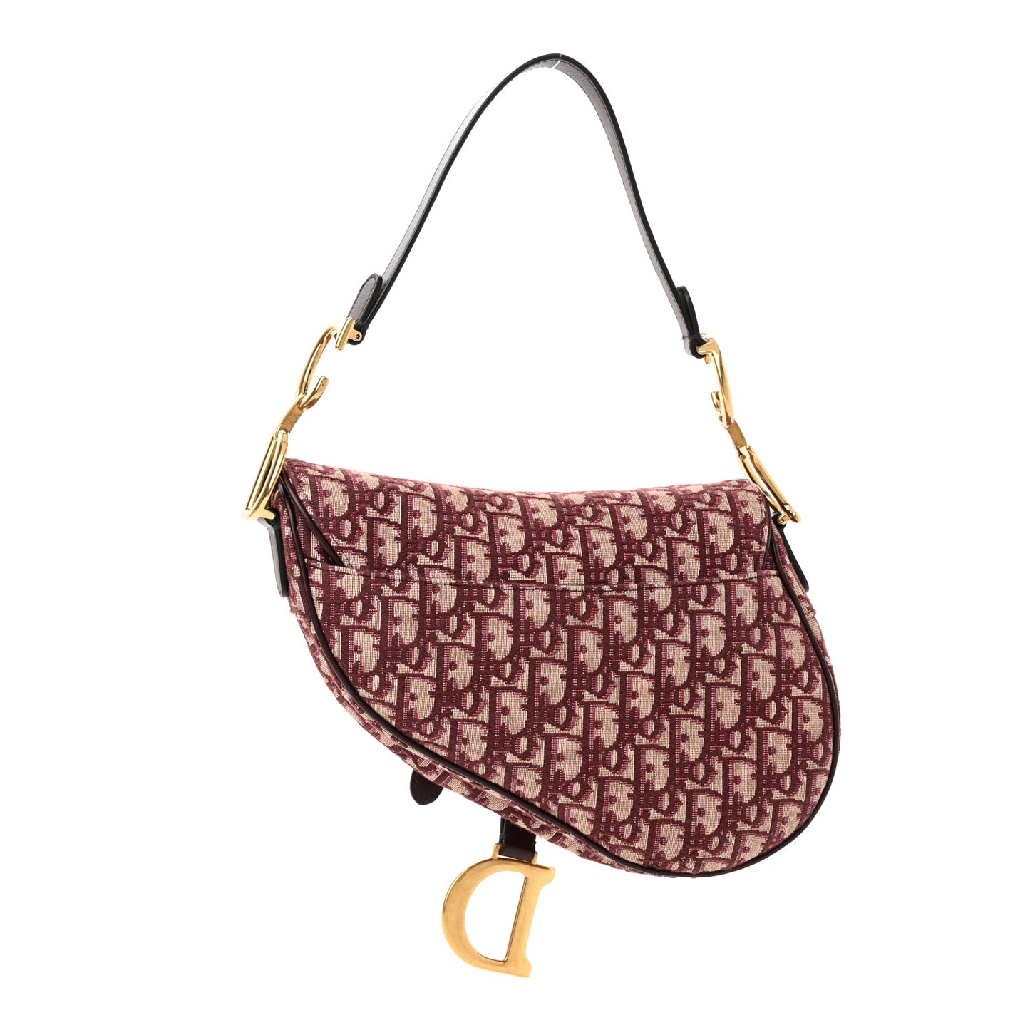 Oblique Saddle Bag Burgundy