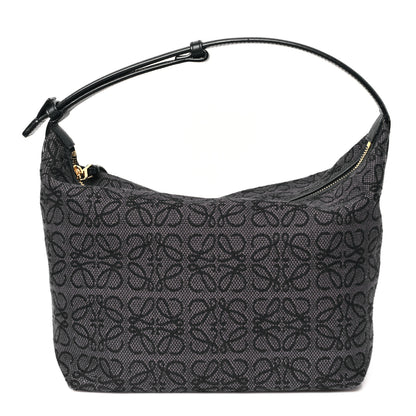 Loewe Jacquard Anagram Calfskin Medium Cubi Bag Anthracite Black 1 of 10