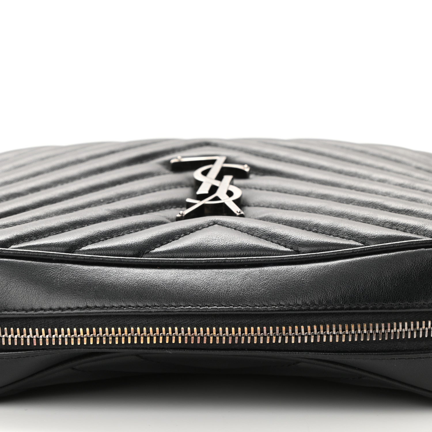 Saint Laurent Calfskin Matelasse Monogram Lou Camera Bag Sea Pebble 12 of 12