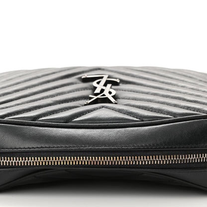 Saint Laurent Calfskin Matelasse Monogram Lou Camera Bag Sea Pebble 12 of 12