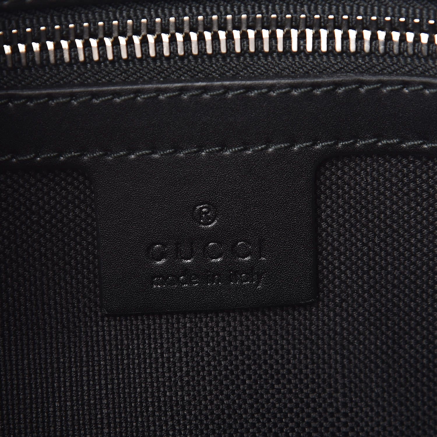 Gucci Soft GG Supreme Monogram Web Belt Bag Black Grey 8 of 9