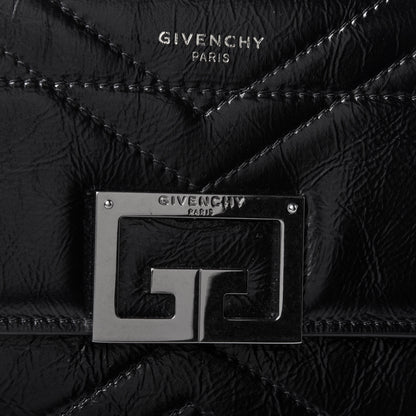 Givenchy Creased Patent Calfskin Small ID Flap Black 4 of 4