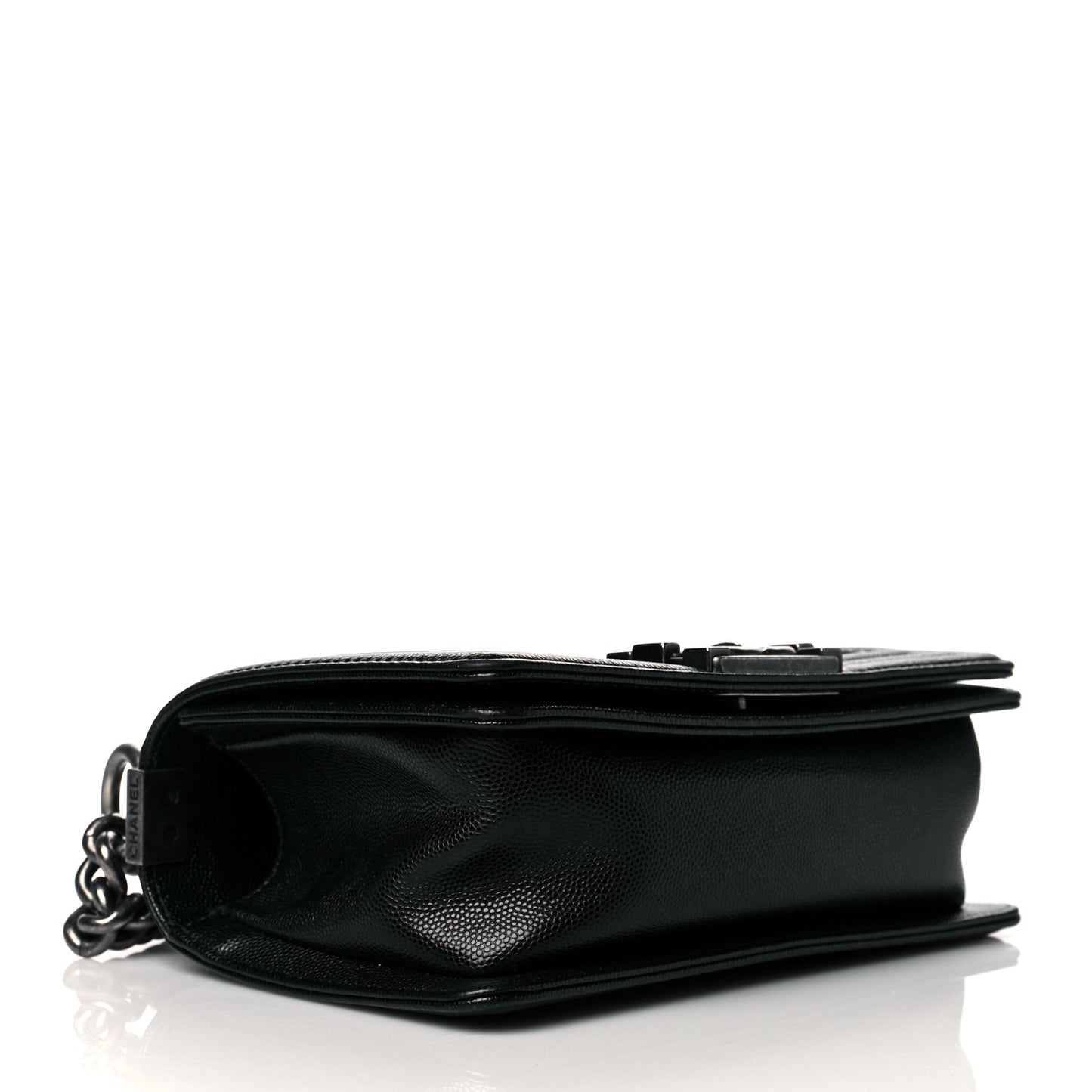 Caviar Quilted Small Boy Flap Black