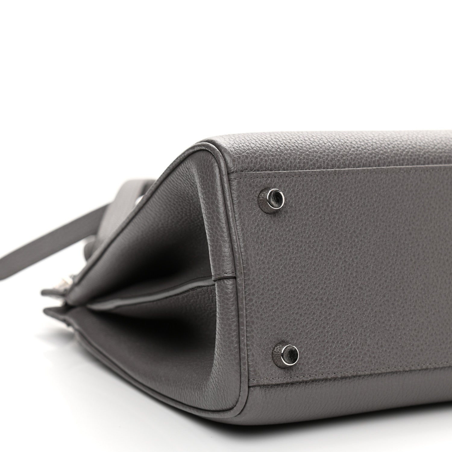 Gucci Grainy Calfskin Small Zumi Top Handle Bag Dusty Grey 10 of 11